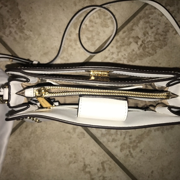 Michael Kors White Leather Purse - Picture 2 of 3